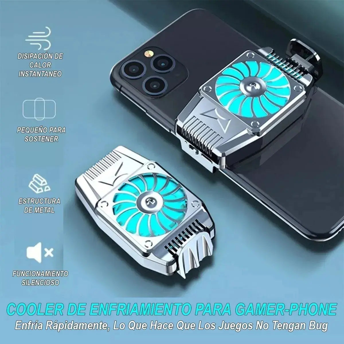 Ventilador Gamer De Refrigeración Ajustable Para Celular